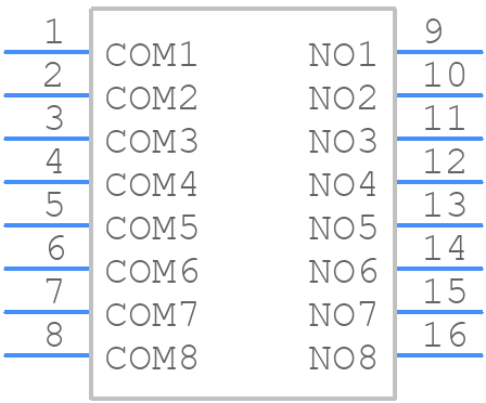 CHS-08TA1 - Nidec Copal - PCB symbol