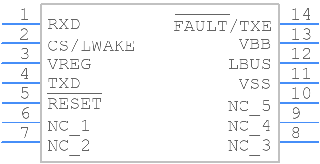 MCP2022P-500E/SL - Microchip - PCB symbol