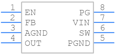 MP2162AGQHT-P - Monolithic Power Systems (MPS) - PCB symbol