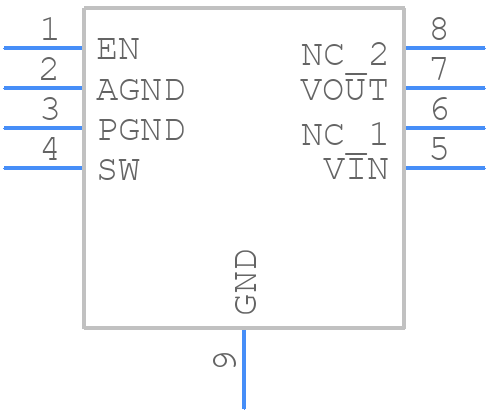 DIO6605BFN8 - DIOO Microcircuits - PCB symbol