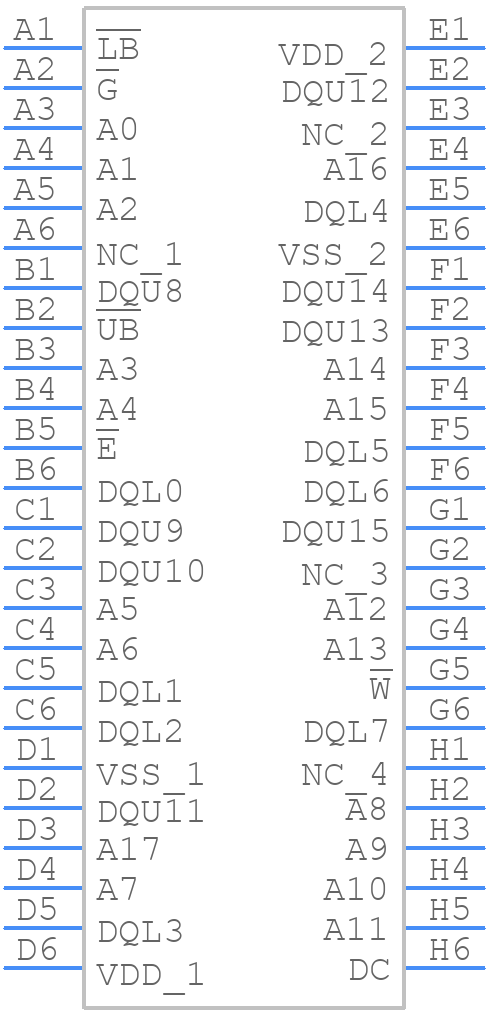 MR2A16ACMA35 - Everspin Technologies - PCB symbol