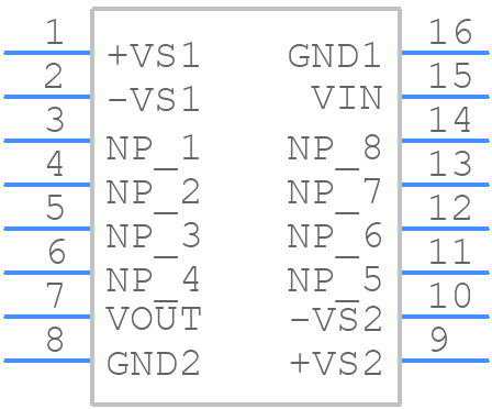 ISO122JP - Texas Instruments - PCB symbol