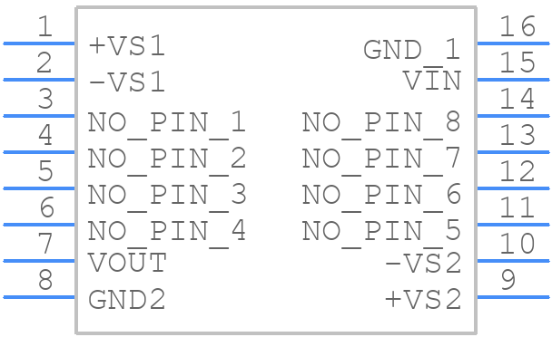 ISO124P - Texas Instruments - PCB symbol