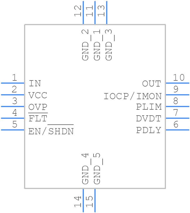 TPS16410DRCR - Texas Instruments - PCB symbol