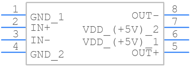 DRV1100U - Texas Instruments - PCB symbol