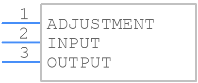 LM337KCSE3 - Texas Instruments - PCB symbol