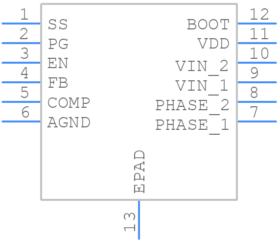 ISL85005AFRZ-T7A - Renesas Electronics - PCB symbol