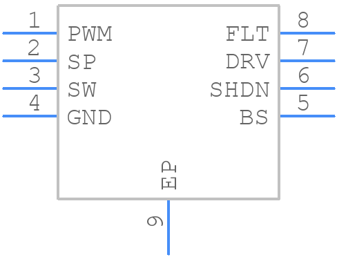 MP8040DN-LF-Z - Monolithic Power Systems (MPS) - PCB symbol