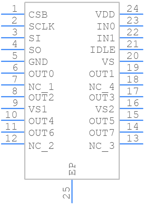 NCV7755DQR2G - onsemi - PCB symbol