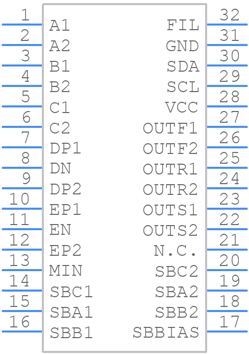 BD37544FS-E2 - ROHM Semiconductor - PCB symbol