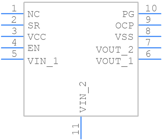 NCP45732IMN24TWG - onsemi - PCB symbol