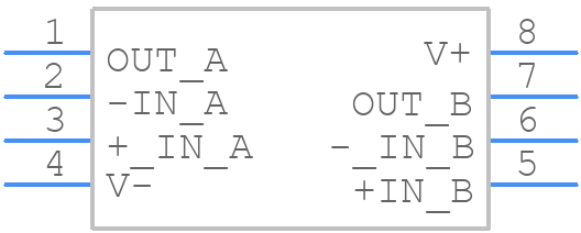 OPA2134PA - Texas Instruments - PCB symbol