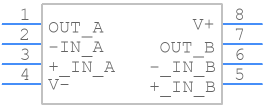 OPA2277PA - Texas Instruments - PCB symbol