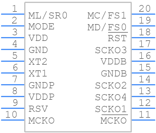 PLL1700E - Texas Instruments - PCB symbol