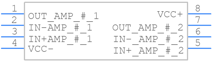 RC4559P - Texas Instruments - PCB symbol