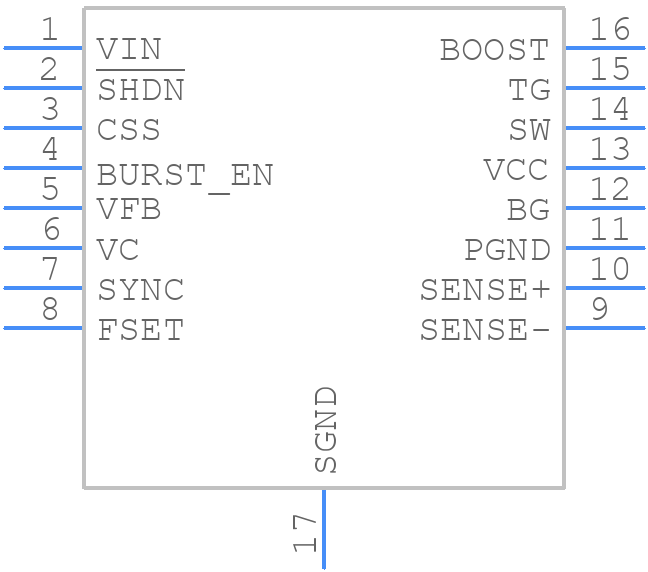 LT3845AMPFE#TRPBF - Analog Devices - PCB symbol