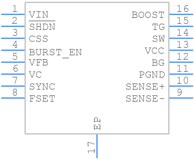 LT3845AIFE#TRPBF - Analog Devices - PCB symbol