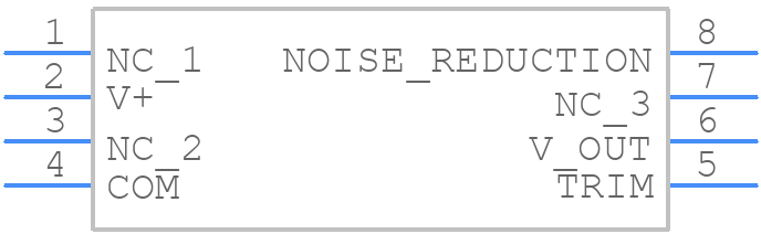 REF102AU - Texas Instruments - PCB symbol