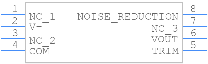 REF102BP - Texas Instruments - PCB symbol