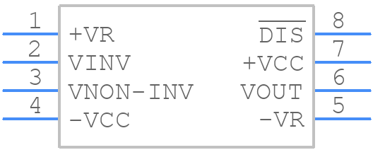CLC411AJE - Texas Instruments - PCB symbol
