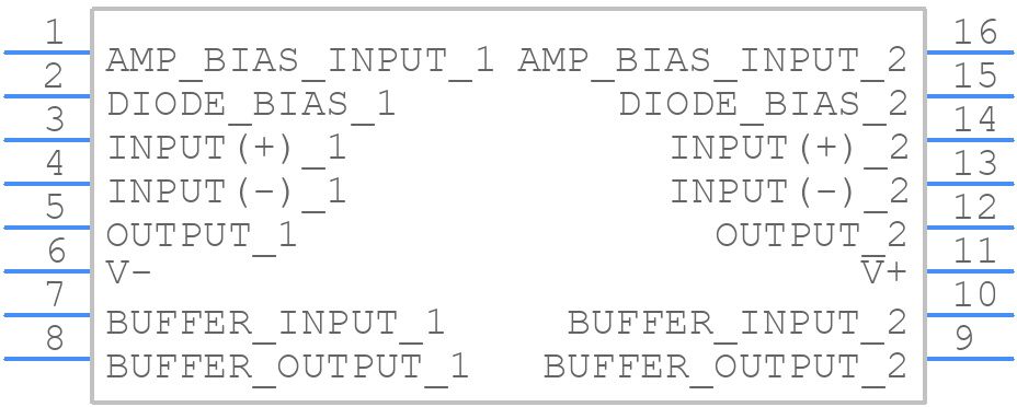 LM13600AN - Texas Instruments - PCB symbol