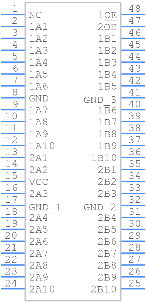 SN74CBTLV16210GR - Texas Instruments - PCB symbol