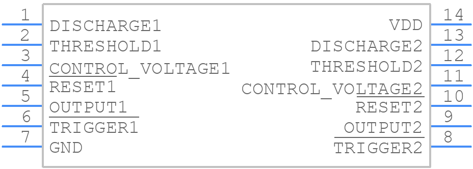ICM7556IPDZ - Renesas Electronics - PCB symbol