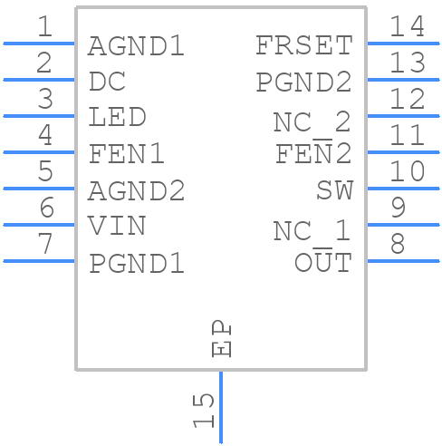 MIC2871YMK-TR - Microchip - PCB symbol