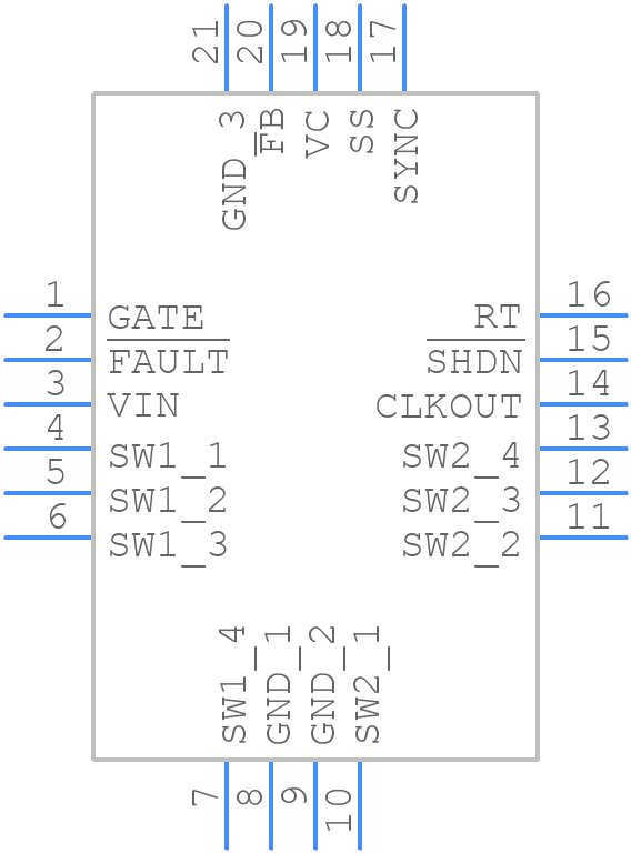 LT3579EUFD#PBF - Analog Devices - PCB symbol