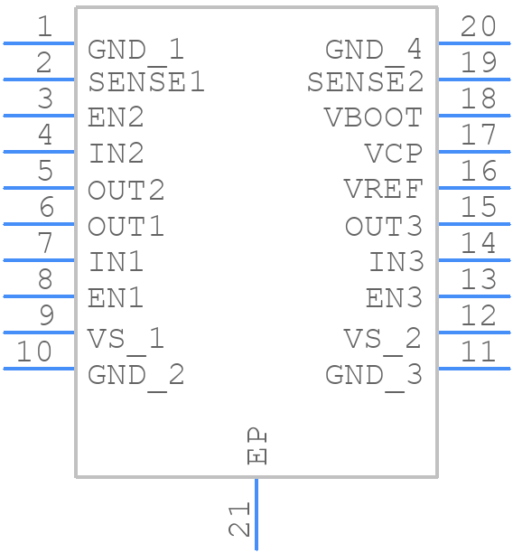 L6234PD013TR - STMicroelectronics - PCB symbol