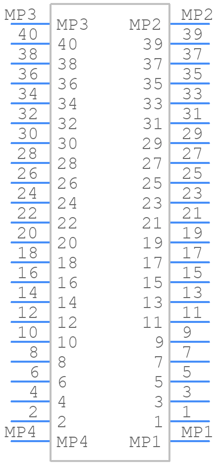 TF38-40S-0.5SV(830) - Hirose - PCB symbol