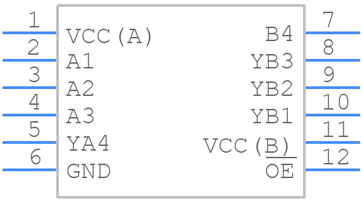 74AVC4T3144GU12 - Nexperia - PCB symbol
