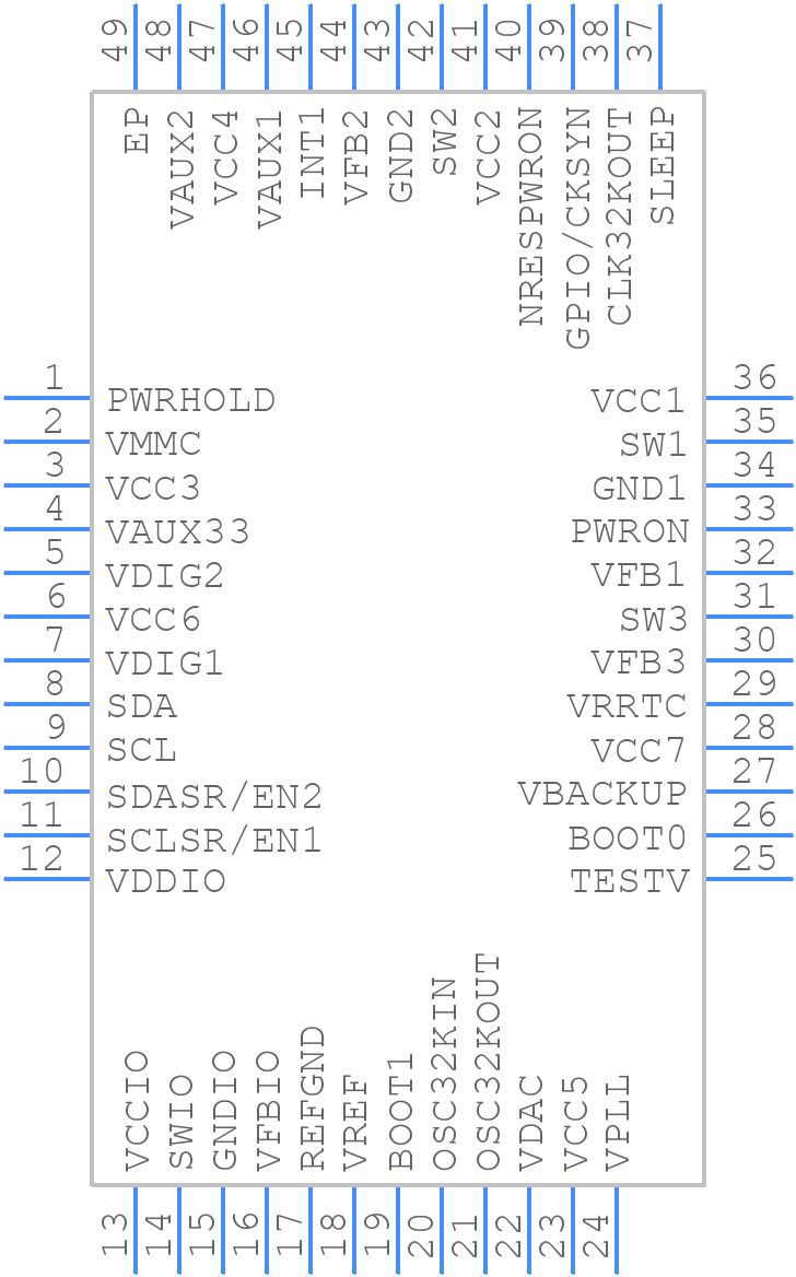 TPS659101A1RSLR - Texas Instruments - PCB symbol