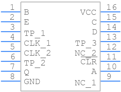 SN74LS294N - Texas Instruments - PCB symbol