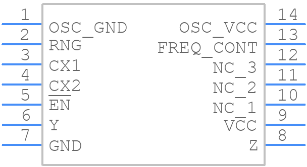 SN74LS624N - Texas Instruments - PCB symbol