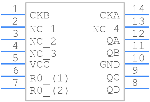 SN74LS92N - Texas Instruments - PCB symbol