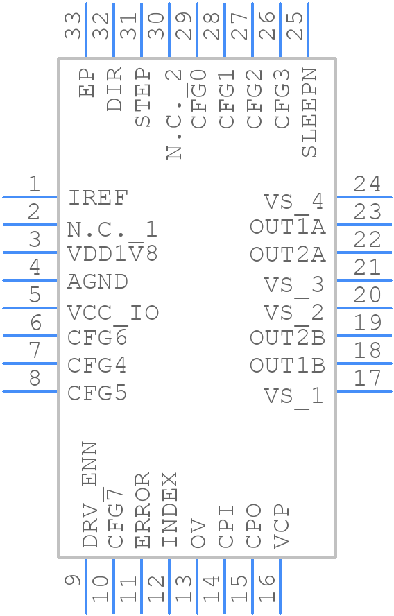 TMC2210ATJ+ - Analog Devices - PCB symbol