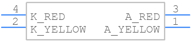 APHB1608Y2R2C-AMT - Kingbright - PCB symbol