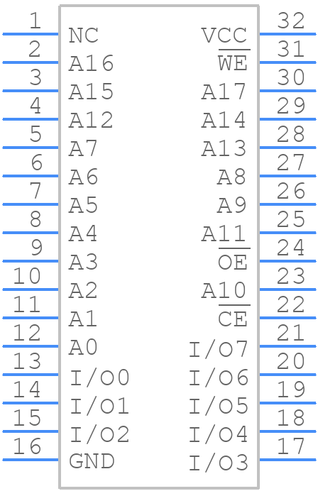 AT29C020-90PI - Microchip - PCB symbol