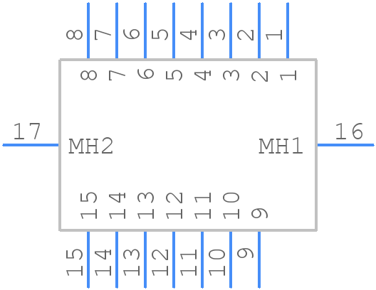 L77SDA15S1ACH3R - Amphenol - PCB symbol