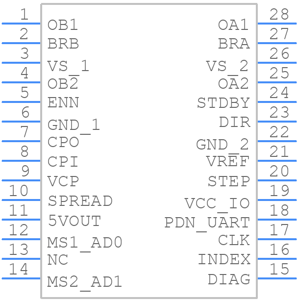 TMC2226-SA - Analog Devices - PCB symbol