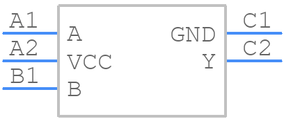 SN74LVC1G08YZPR - Texas Instruments - PCB symbol