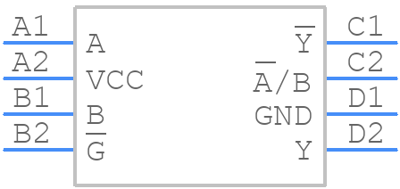 SN74LVC2G157YZPR - Texas Instruments - PCB symbol