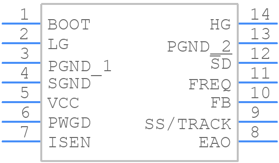 LM2743MTCX - Texas Instruments - PCB symbol