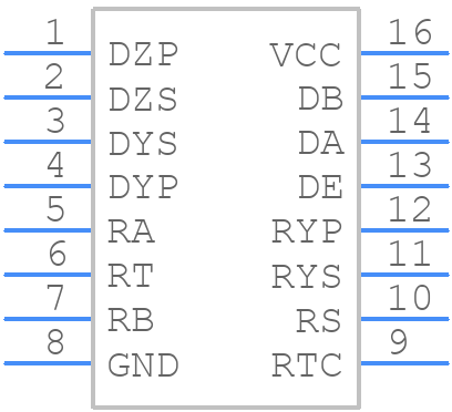 SN75116N - Texas Instruments - PCB symbol