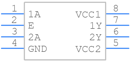 SN75372PE4 - Texas Instruments - PCB symbol