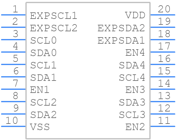 PCA9518APW,518 - NXP - PCB symbol