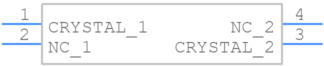 SXT3248DD27-25.000M - Suntsu Electronics, Inc. - PCB symbol