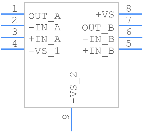 OPA2677IDDARG4 - Texas Instruments - PCB symbol