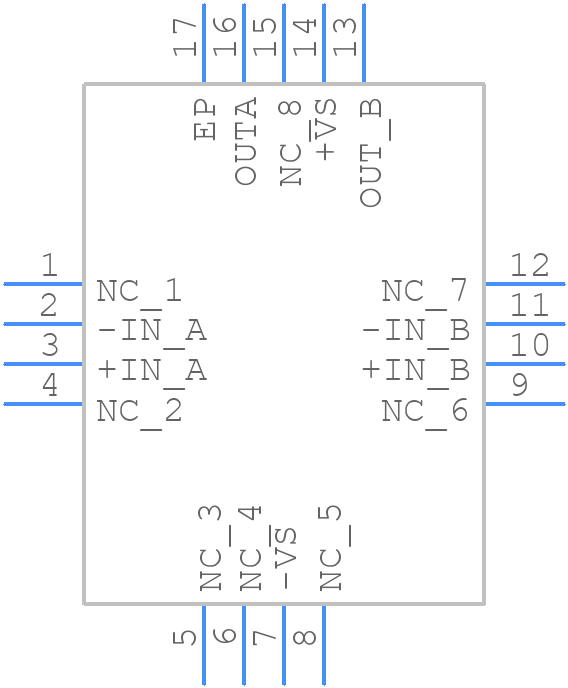 OPA2677IRGVTG4 - Texas Instruments - PCB symbol